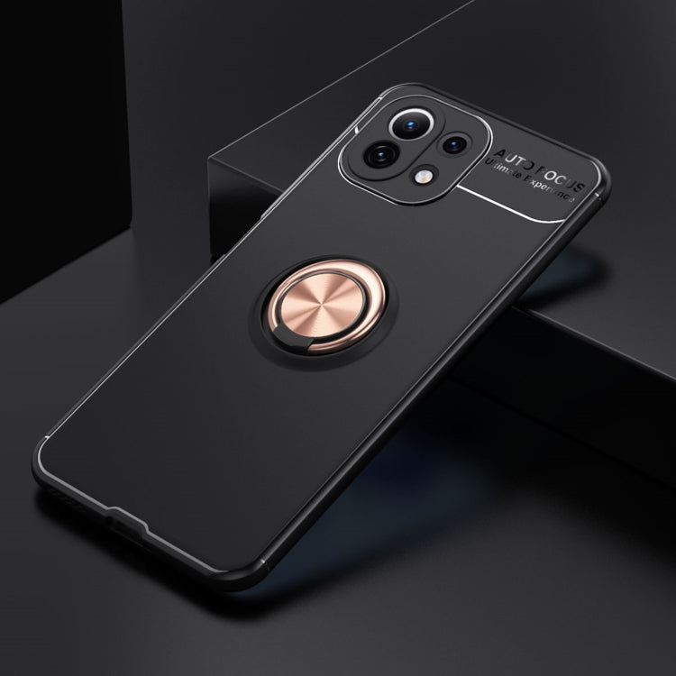 For Xiaomi Mi 11 Lite Metal Ring Holder 360 Degree Rotating TPU Case