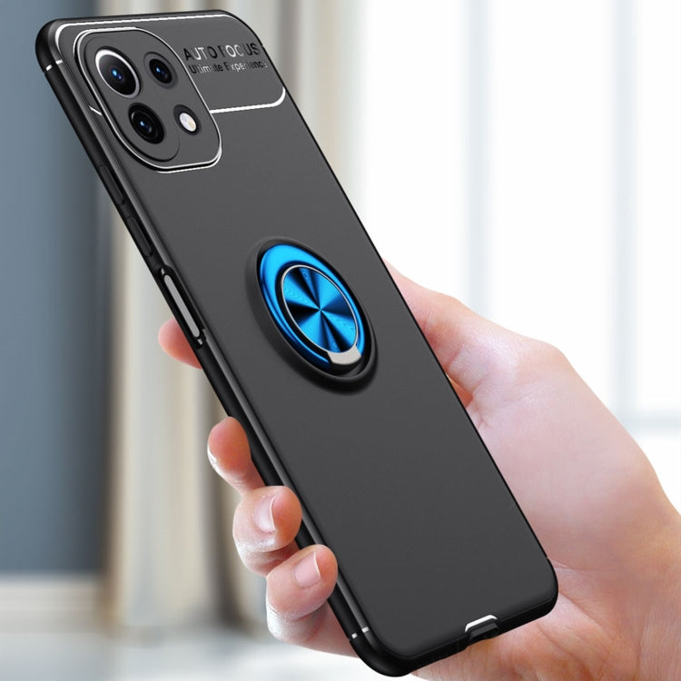 For Xiaomi Mi 11 Lite Metal Ring Holder 360 Degree Rotating TPU Case