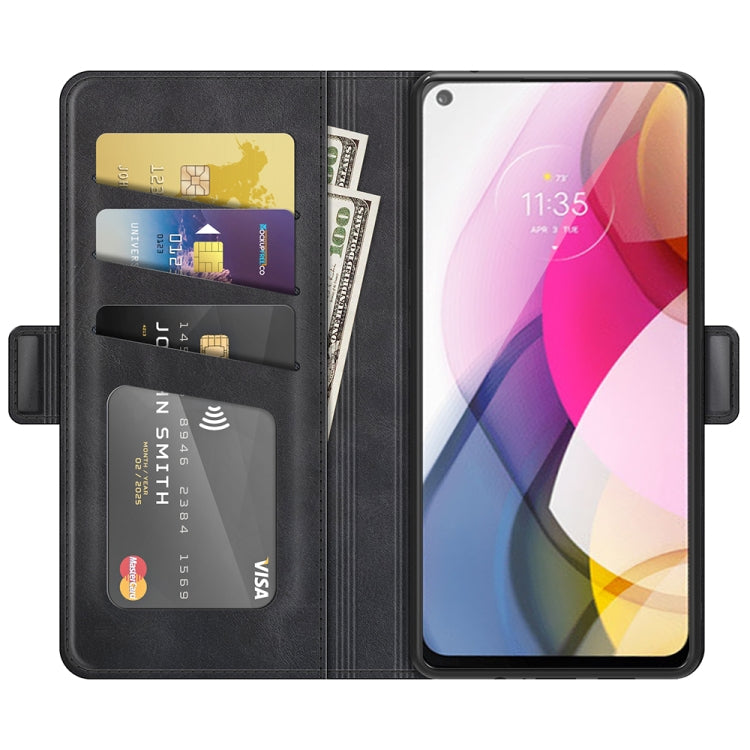 For Motorola Moto G Stylus 2021 Dual-side Magnetic Buckle Horizontal Flip Leather Case with Holder & Card Slots & Wallet