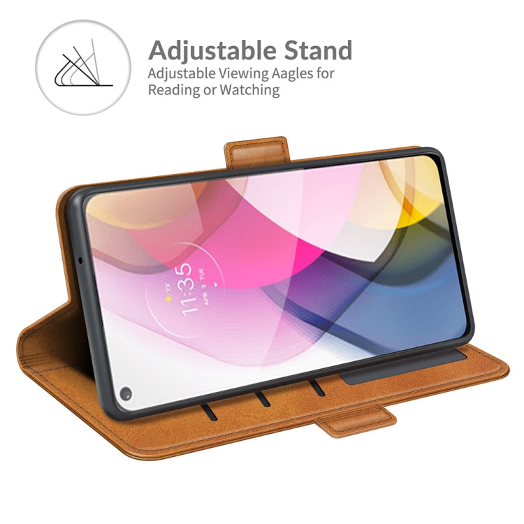 For Motorola Moto G Stylus 2021 Dual-side Magnetic Buckle Horizontal Flip Leather Case with Holder & Card Slots & Wallet