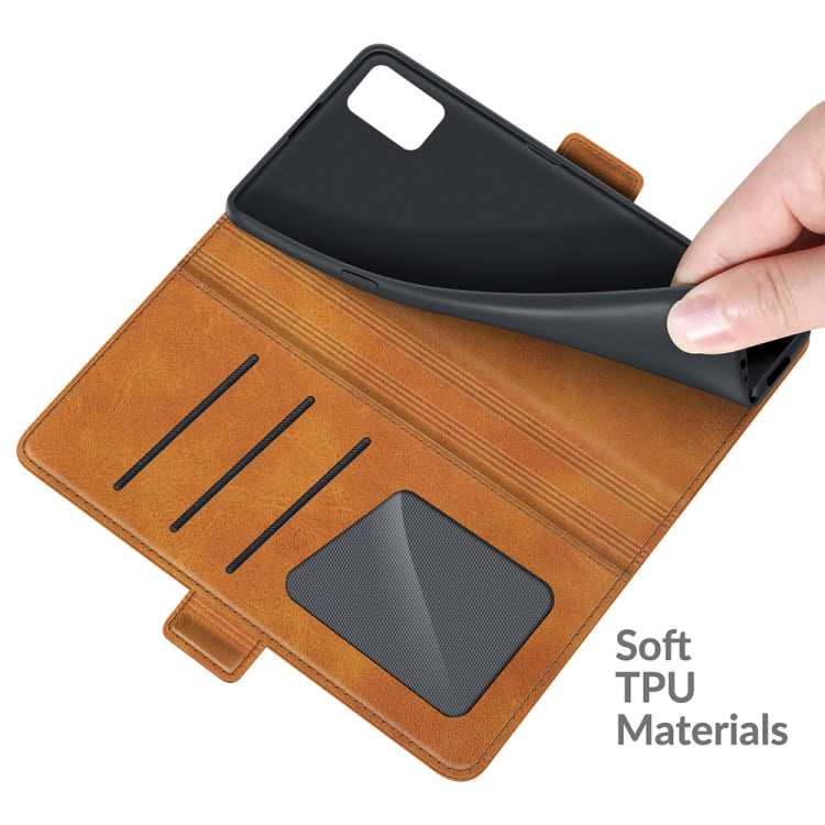 For Motorola Moto G Stylus 2021 Dual-side Magnetic Buckle Horizontal Flip Leather Case with Holder & Card Slots & Wallet