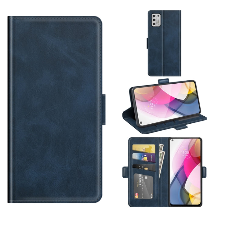 For Motorola Moto G Stylus 2021 Dual-side Magnetic Buckle Horizontal Flip Leather Case with Holder & Card Slots & Wallet