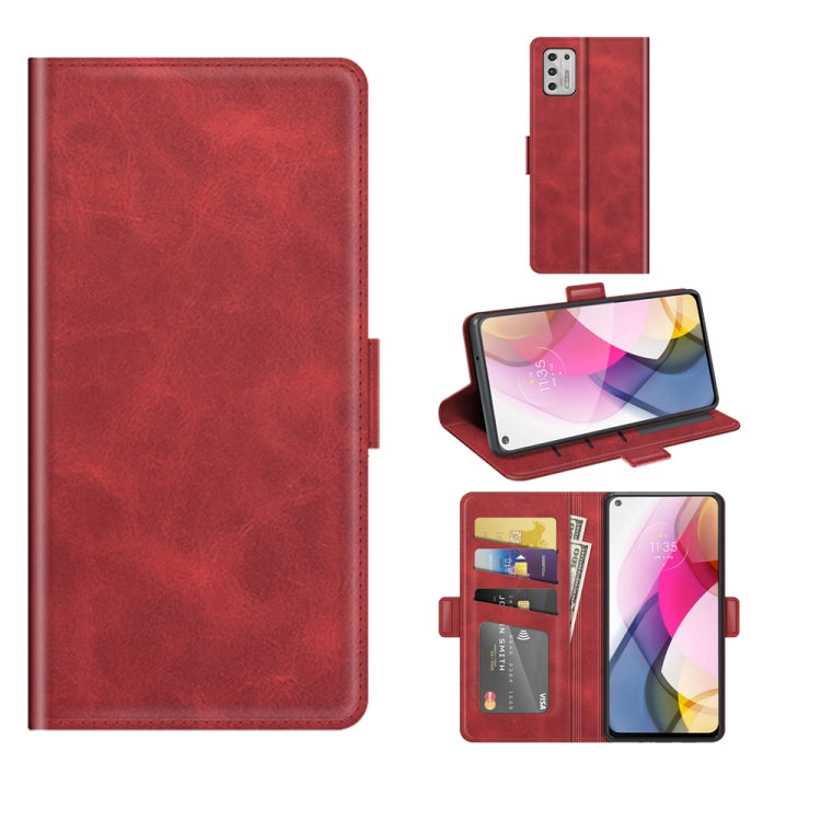 For Motorola Moto G Stylus 2021 Dual-side Magnetic Buckle Horizontal Flip Leather Case with Holder & Card Slots & Wallet