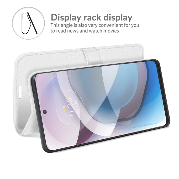 For Motorola One 5G Ace R64 Texture Single Horizontal Flip Protective Case with Holder & Card Slots & Wallet& Photo Frame