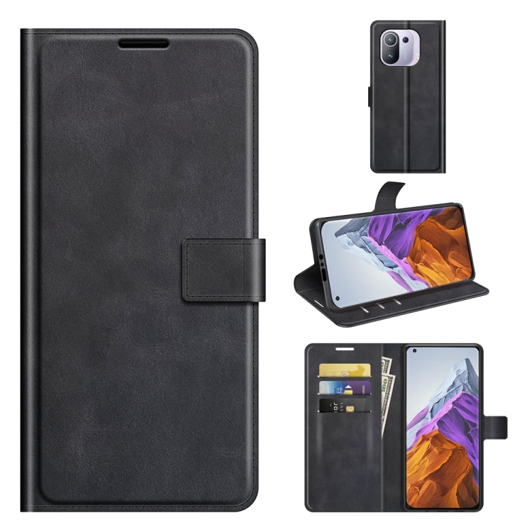 For Xiaomi Mi 11 Pro 4G / 5G Retro Calf Pattern Buckle Horizontal Flip Leather Case with Holder & Card Slots & Wallet
