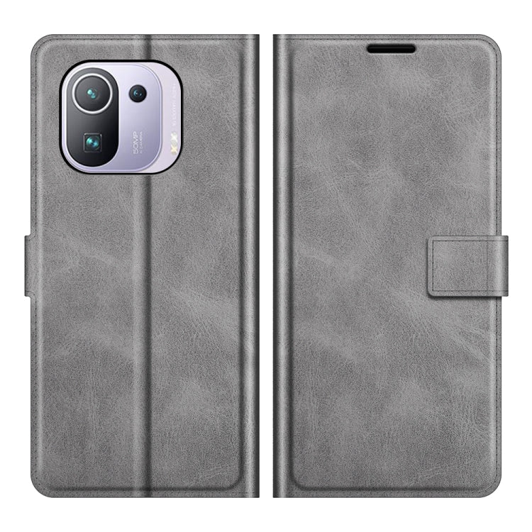 For Xiaomi Mi 11 Pro 4G / 5G Retro Calf Pattern Buckle Horizontal Flip Leather Case with Holder & Card Slots & Wallet