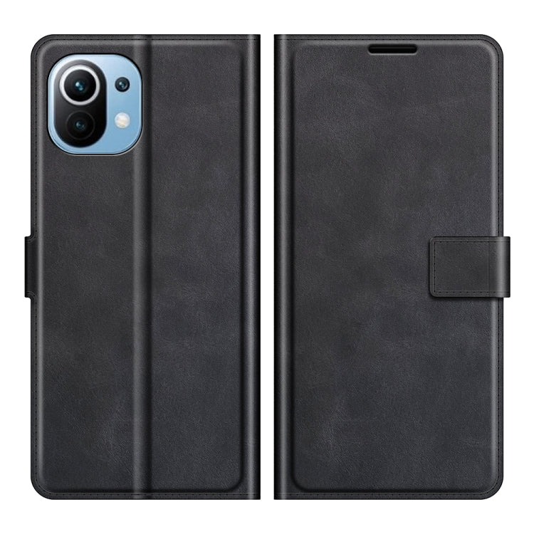 For Xiaomi Mi 11 Lite 4G / 5G Retro Calf Pattern Buckle Horizontal Flip Leather Case with Holder & Card Slots & Wallet