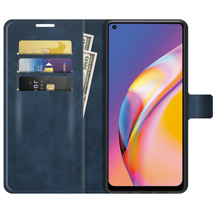 For OPPO A94 4G / F19 Pro Retro Calf Pattern Buckle Horizontal Flip Leather Case with Holder & Card Slots & Wallet