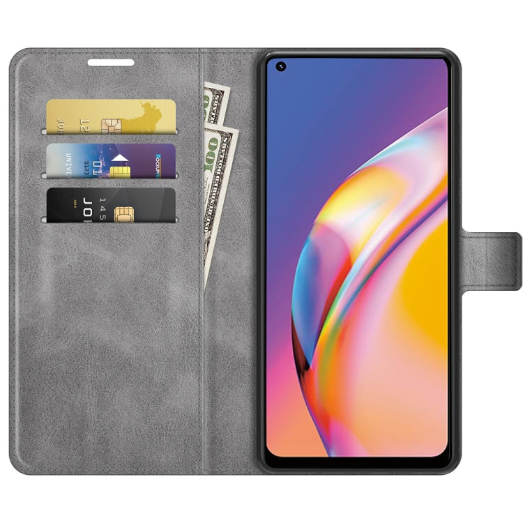 For OPPO A94 4G / F19 Pro Retro Calf Pattern Buckle Horizontal Flip Leather Case with Holder & Card Slots & Wallet