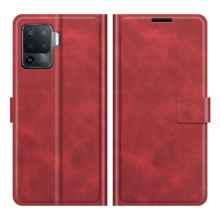 For OPPO A94 4G / F19 Pro Retro Calf Pattern Buckle Horizontal Flip Leather Case with Holder & Card Slots & Wallet