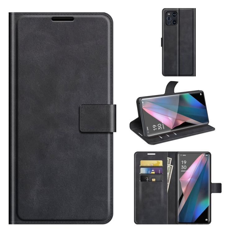For OPPO Find X3 Pro / Find X3 Retro Calf Pattern Buckle Horizontal Flip Leather Case with Holder & Card Slots & Wallet