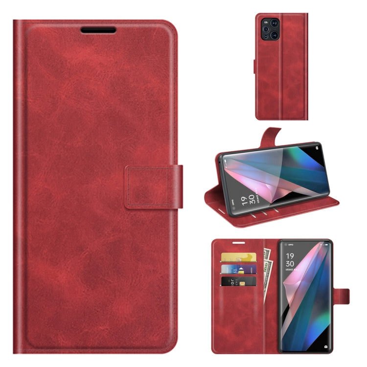For OPPO Find X3 Pro / Find X3 Retro Calf Pattern Buckle Horizontal Flip Leather Case with Holder & Card Slots & Wallet