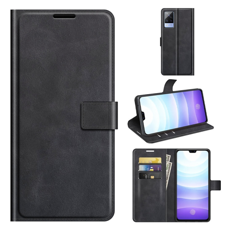For vivo S9 Retro Calf Pattern Buckle Horizontal Flip Leather Case with Holder & Card Slots & Wallet