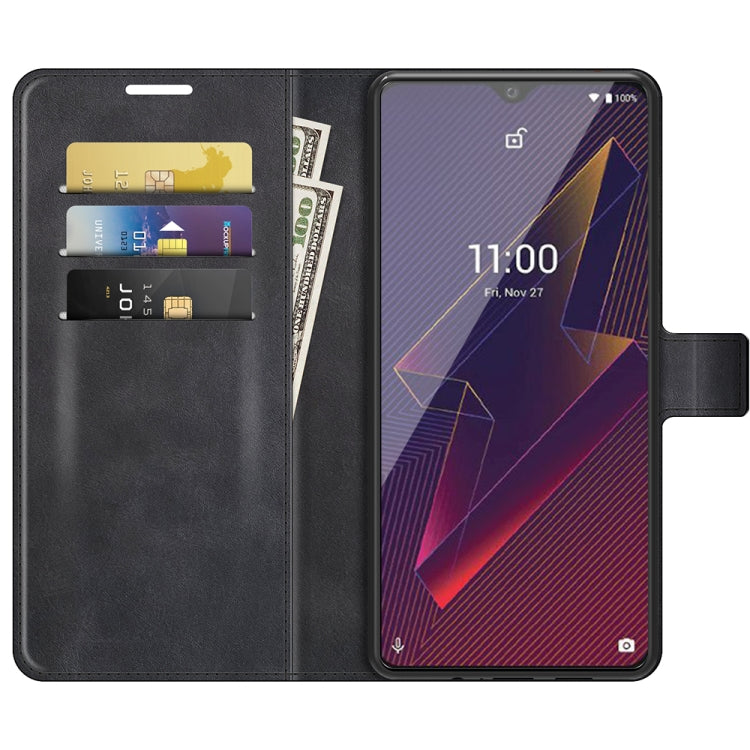 For Wiko Power U20 Retro Calf Pattern Buckle Horizontal Flip Leather Case with Holder & Card Slots & Wallet