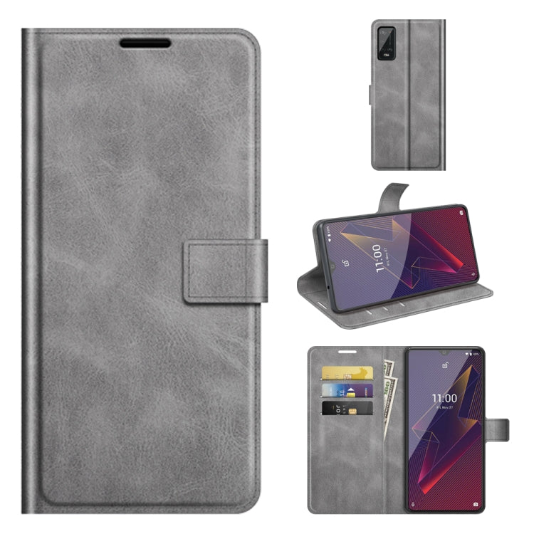 For Wiko Power U20 Retro Calf Pattern Buckle Horizontal Flip Leather Case with Holder & Card Slots & Wallet