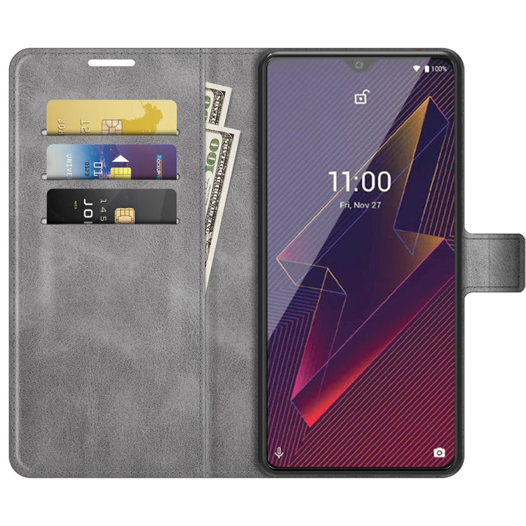 For Wiko Power U20 Retro Calf Pattern Buckle Horizontal Flip Leather Case with Holder & Card Slots & Wallet