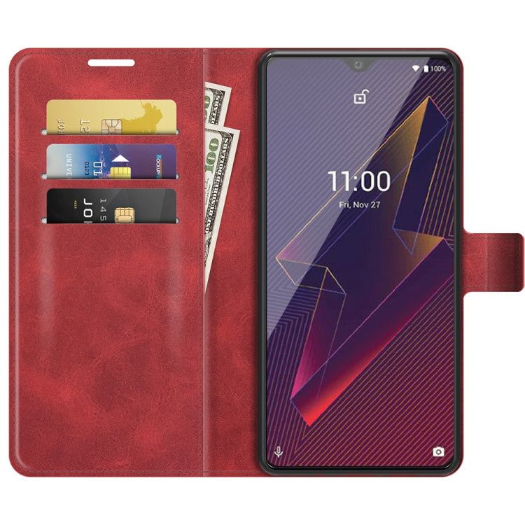 For Wiko Power U20 Retro Calf Pattern Buckle Horizontal Flip Leather Case with Holder & Card Slots & Wallet