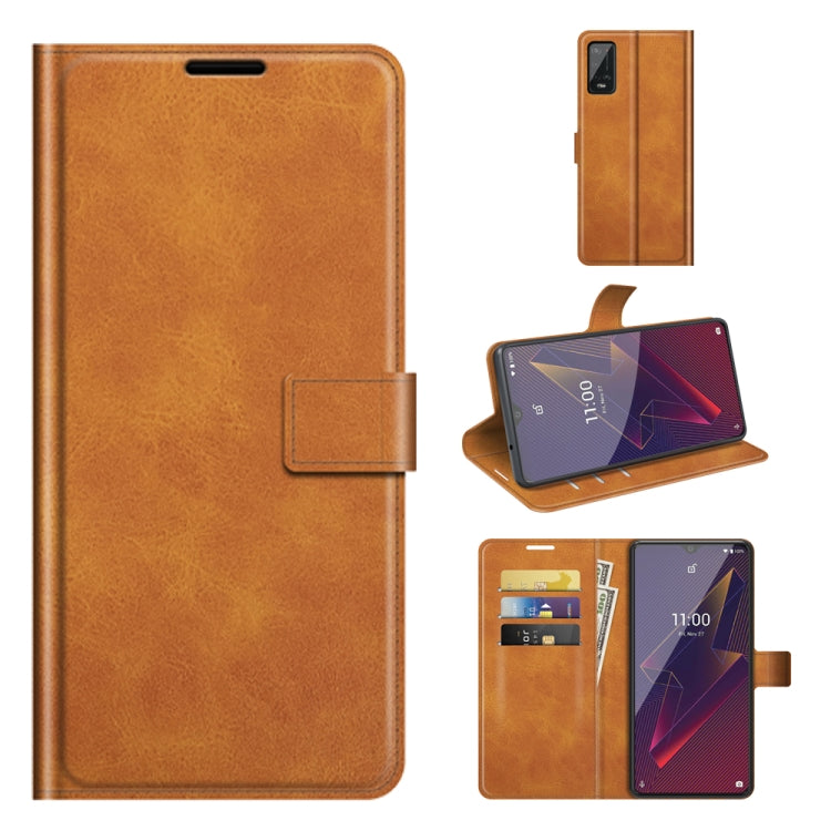 For Wiko Power U20 Retro Calf Pattern Buckle Horizontal Flip Leather Case with Holder & Card Slots & Wallet