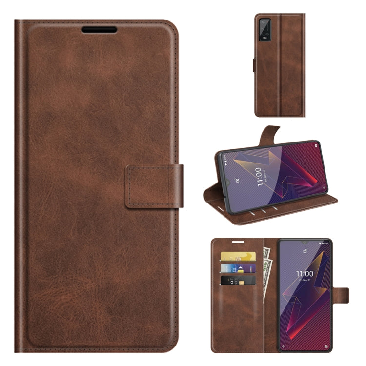 For Wiko Power U20 Retro Calf Pattern Buckle Horizontal Flip Leather Case with Holder & Card Slots & Wallet