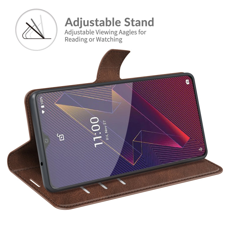 For Wiko Power U20 Retro Calf Pattern Buckle Horizontal Flip Leather Case with Holder & Card Slots & Wallet