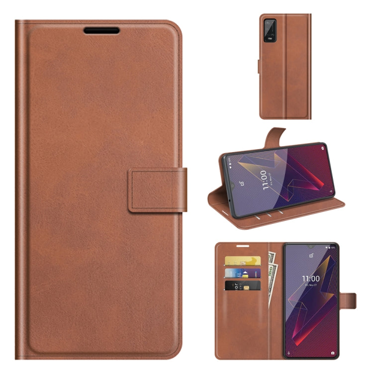 For Wiko Power U20 Retro Calf Pattern Buckle Horizontal Flip Leather Case with Holder & Card Slots & Wallet