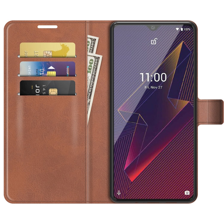 For Wiko Power U20 Retro Calf Pattern Buckle Horizontal Flip Leather Case with Holder & Card Slots & Wallet