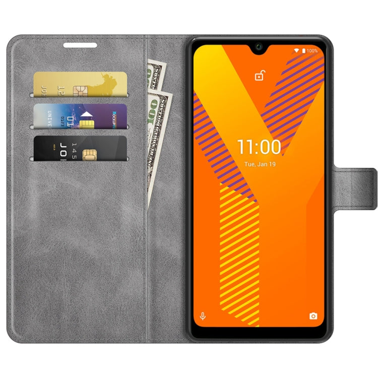 For Wiko Y62 Retro Calf Pattern Buckle Horizontal Flip Leather Case with Holder & Card Slots & Wallet