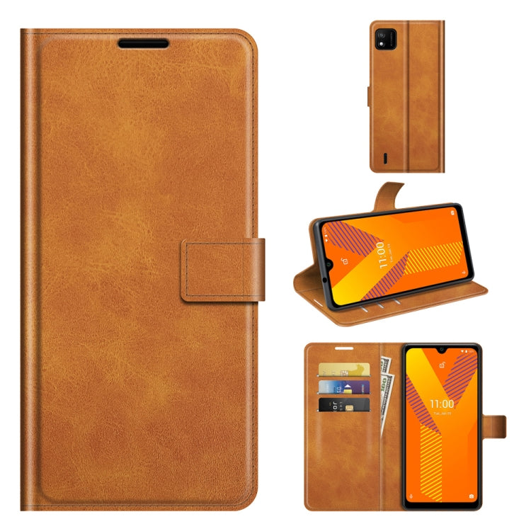 For Wiko Y62 Retro Calf Pattern Buckle Horizontal Flip Leather Case with Holder & Card Slots & Wallet