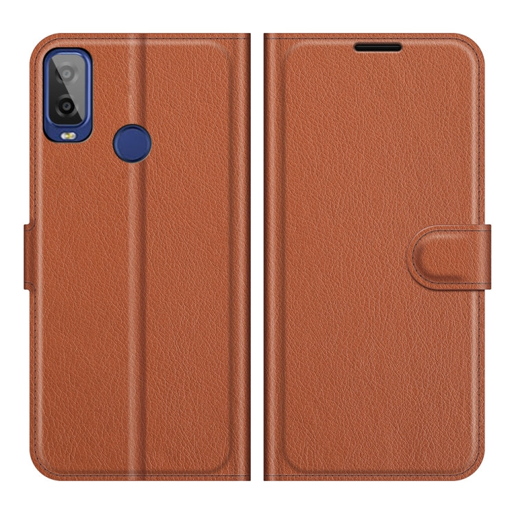 For Alcatel 1L 2021 Litchi Texture Horizontal Flip Protective Case with Holder & Card Slots & Wallet