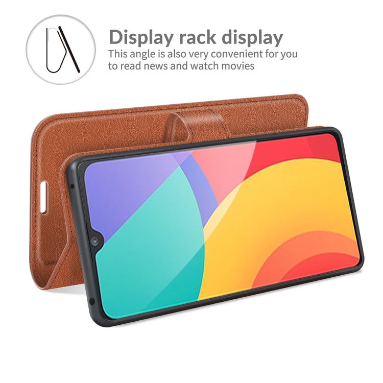 For Alcatel 1L 2021 Litchi Texture Horizontal Flip Protective Case with Holder & Card Slots & Wallet