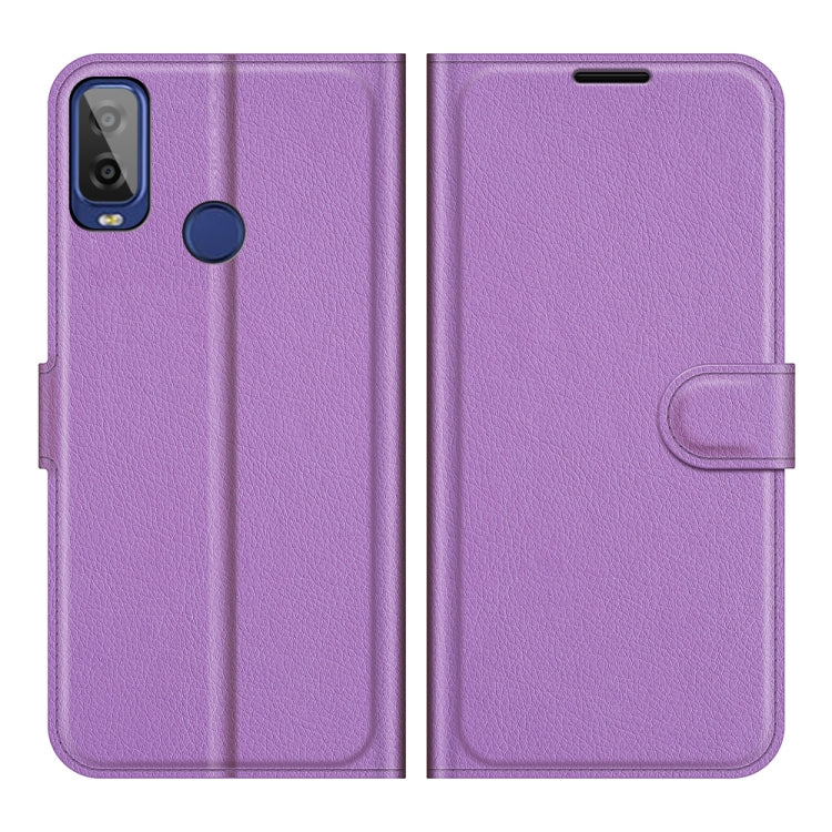 For Alcatel 1L 2021 Litchi Texture Horizontal Flip Protective Case with Holder & Card Slots & Wallet