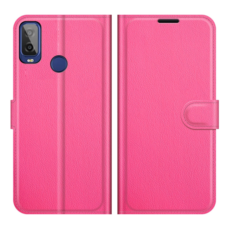 For Alcatel 1L 2021 Litchi Texture Horizontal Flip Protective Case with Holder & Card Slots & Wallet