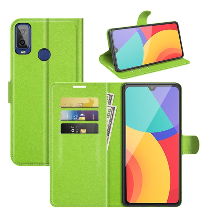 For Alcatel 1L 2021 Litchi Texture Horizontal Flip Protective Case with Holder & Card Slots & Wallet