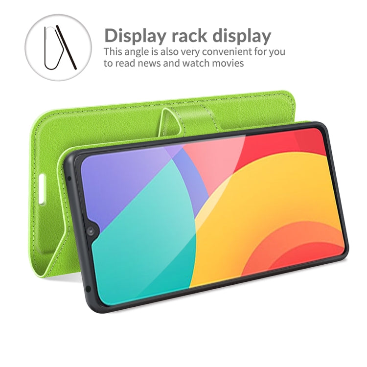 For Alcatel 1L 2021 Litchi Texture Horizontal Flip Protective Case with Holder & Card Slots & Wallet