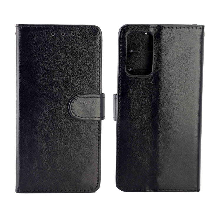 For OPPO A55 5G Crazy Horse Texture Leather Horizontal Flip Protective Case with Holder & Card Slots & Wallet & Photo Frame