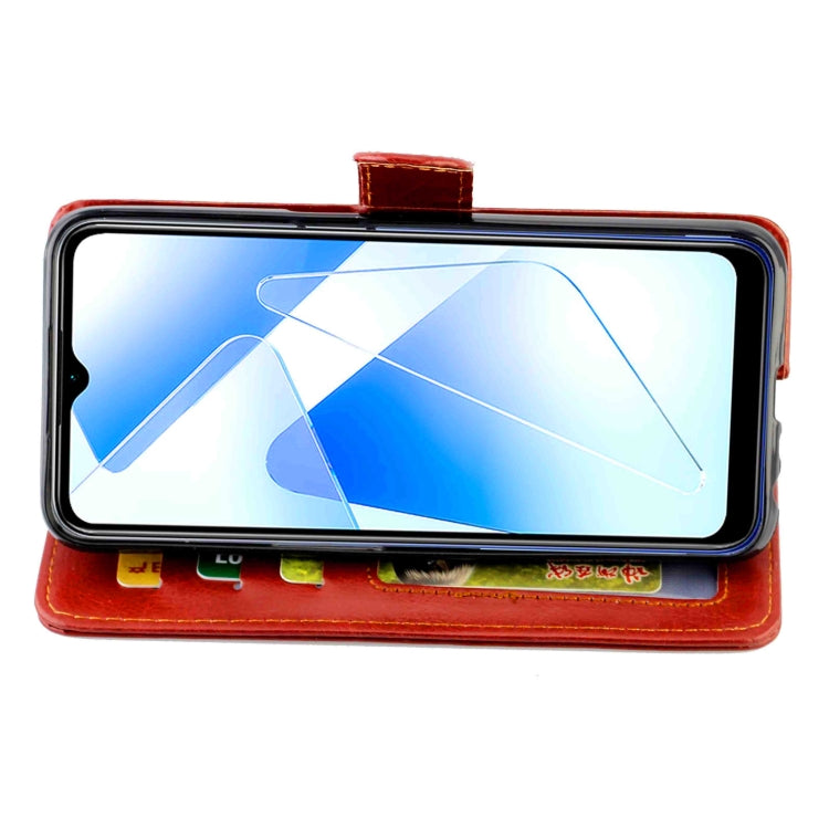 For OPPO A55 5G Crazy Horse Texture Leather Horizontal Flip Protective Case with Holder & Card Slots & Wallet & Photo Frame