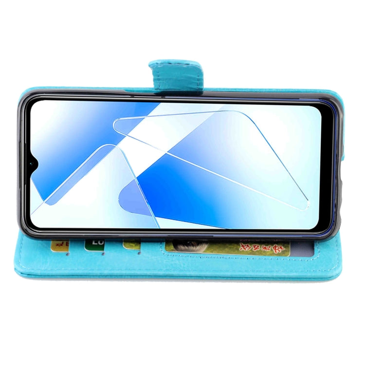 For OPPO A55 5G Crazy Horse Texture Leather Horizontal Flip Protective Case with Holder & Card Slots & Wallet & Photo Frame