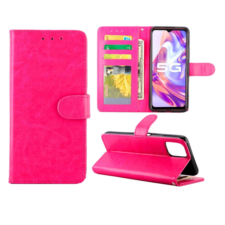 For vivo Y31S/Y52S/IQOO U3 5G Crazy Horse Texture Leather Horizontal Flip Protective Case with Holder & Card Slots & Wallet & Photo Frame