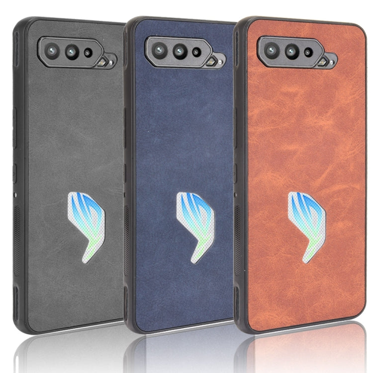 For Asus ROG Phone 5 Shockproof Sheep Skin PC + PU + TPU Case(Black)