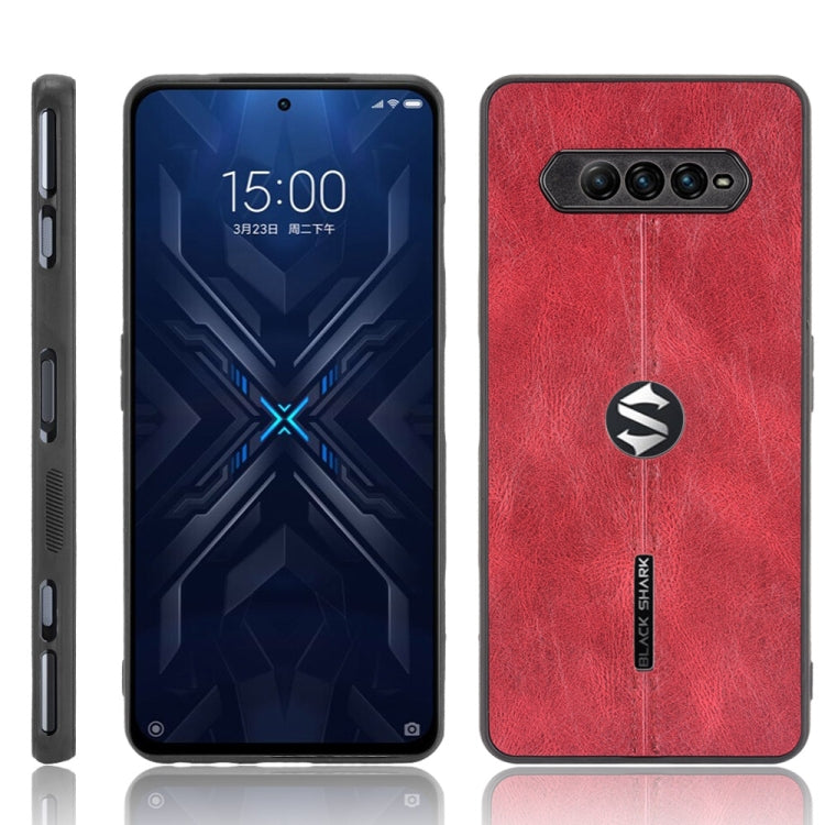 For Xiaomi Black Shark 4 / Black Shark 4 Pro Shockproof Sewing Cow Pattern Skin PC + PU + TPU Case