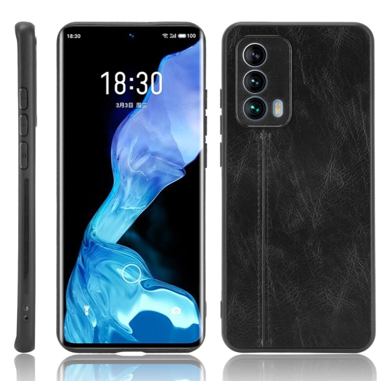 For Meizu 18 Shockproof Sewing Cow Pattern Skin PC + PU + TPU Case