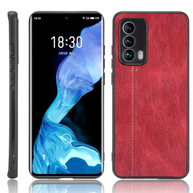 For Meizu 18 Shockproof Sewing Cow Pattern Skin PC + PU + TPU Case