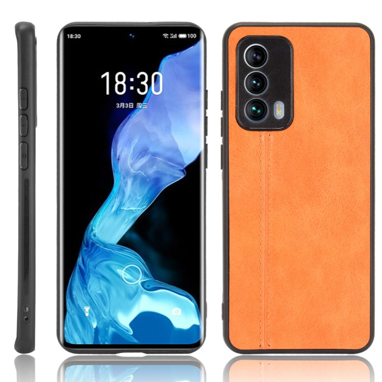 For Meizu 18 Shockproof Sewing Cow Pattern Skin PC + PU + TPU Case