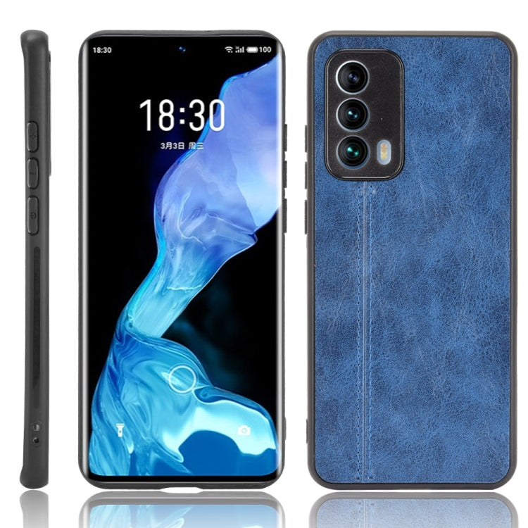 For Meizu 18 Shockproof Sewing Cow Pattern Skin PC + PU + TPU Case