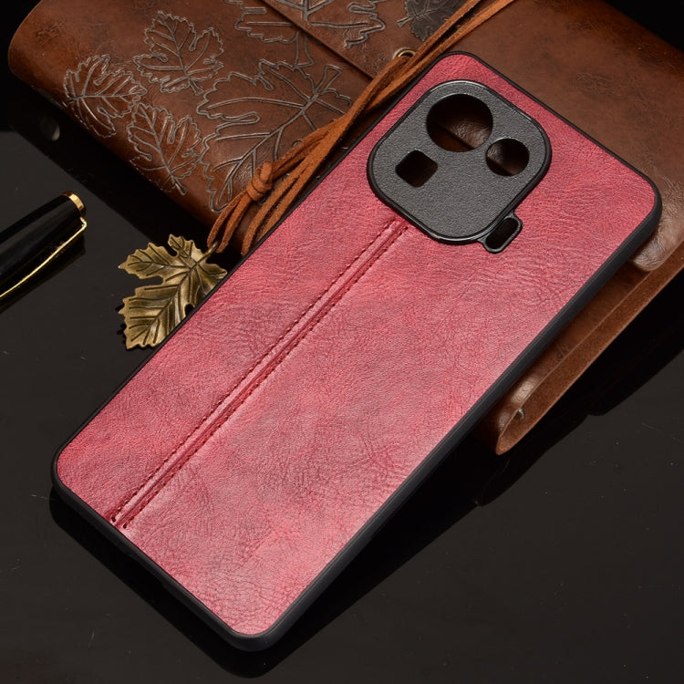 For Xiaomi Mi 11 Pro Shockproof Sewing Cow Pattern Skin PC + PU + TPU Case