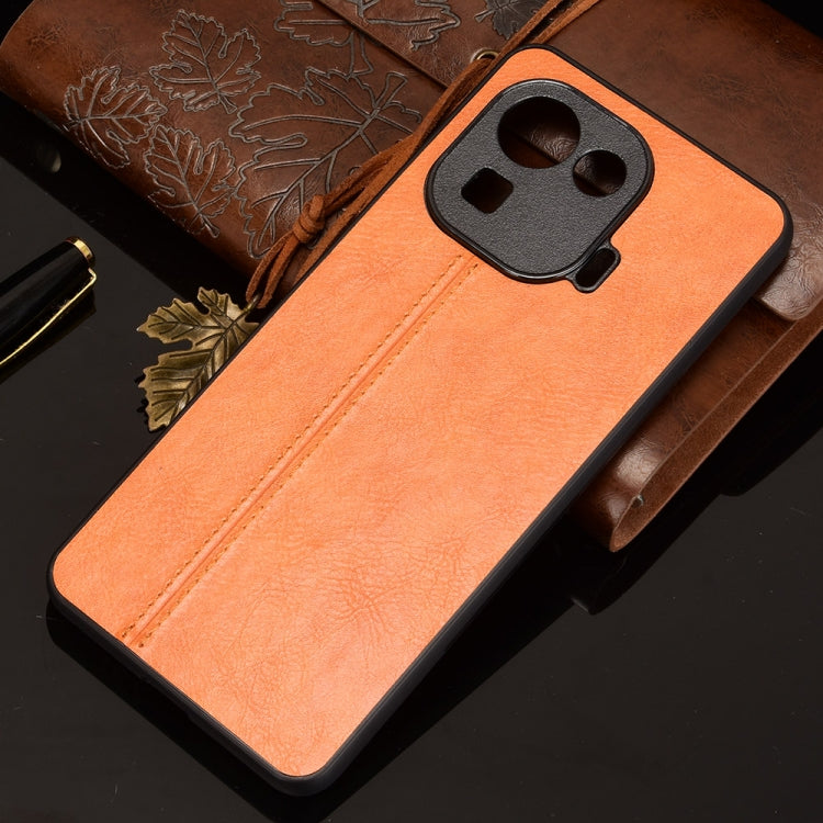 For Xiaomi Mi 11 Pro Shockproof Sewing Cow Pattern Skin PC + PU + TPU Case