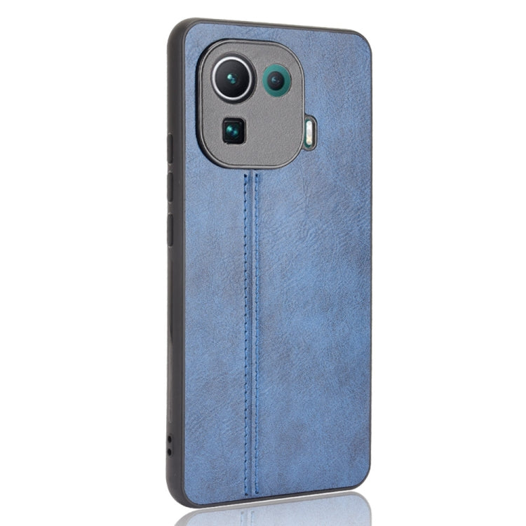 For Xiaomi Mi 11 Pro Shockproof Sewing Cow Pattern Skin PC + PU + TPU Case