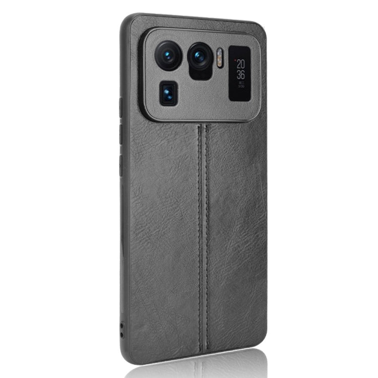 For Xiaomi Mi 11 Ultra Shockproof Sewing Cow Pattern Skin PC + PU + TPU Case