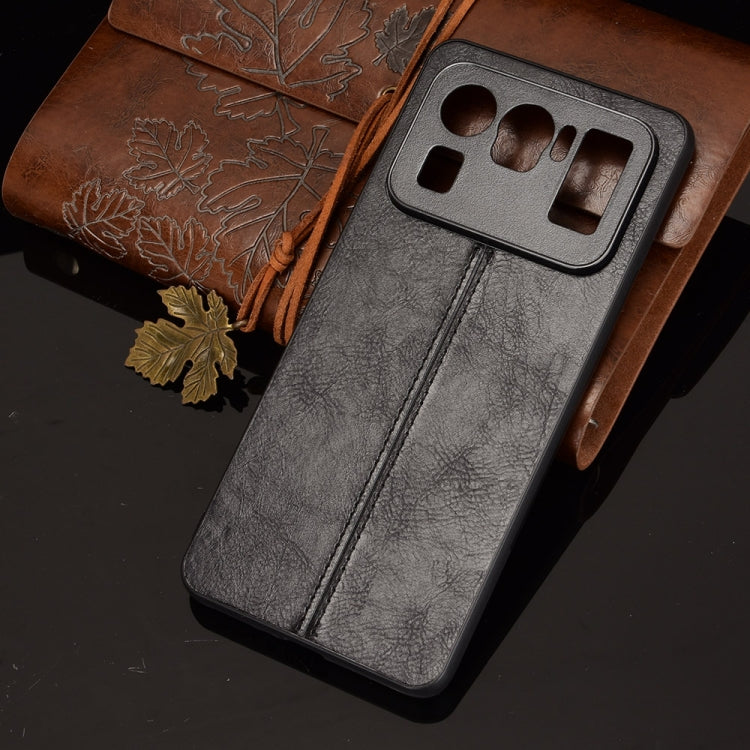 For Xiaomi Mi 11 Ultra Shockproof Sewing Cow Pattern Skin PC + PU + TPU Case