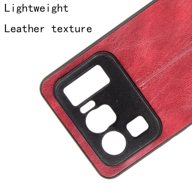 For Xiaomi Mi 11 Ultra Shockproof Sewing Cow Pattern Skin PC + PU + TPU Case